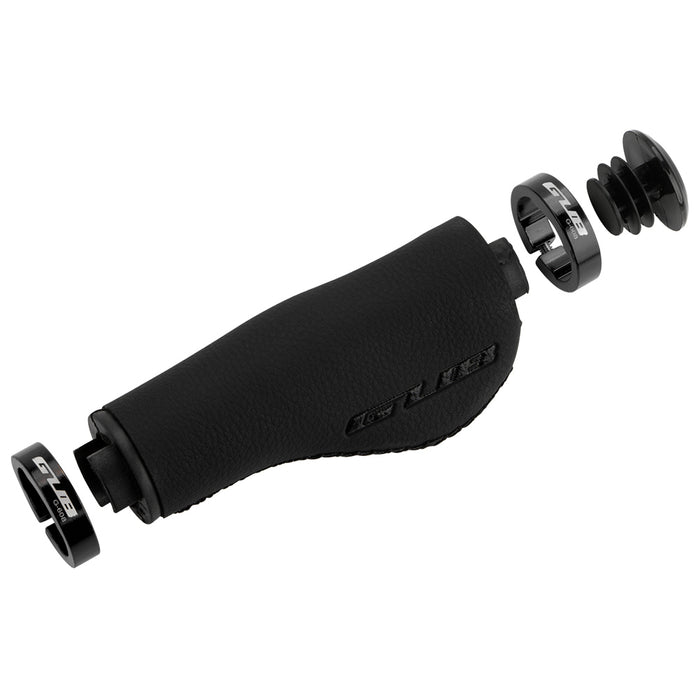 Black Microfibre Leather Handlebar Grips