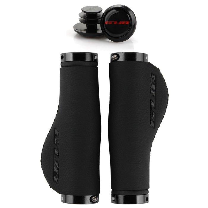Black Microfibre Leather Handlebar Grips