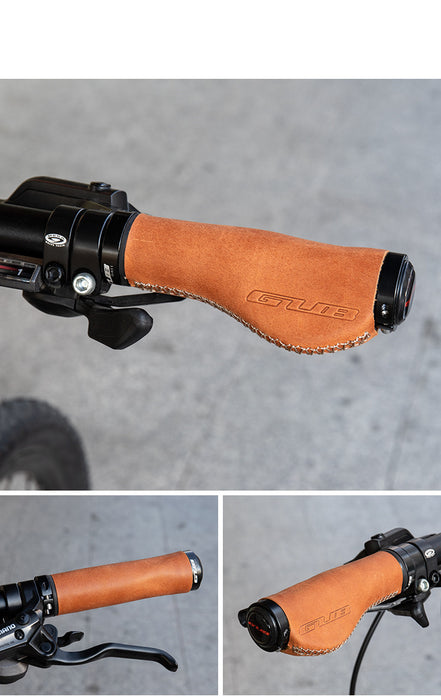 Cowhide Leather Handlebar Grips