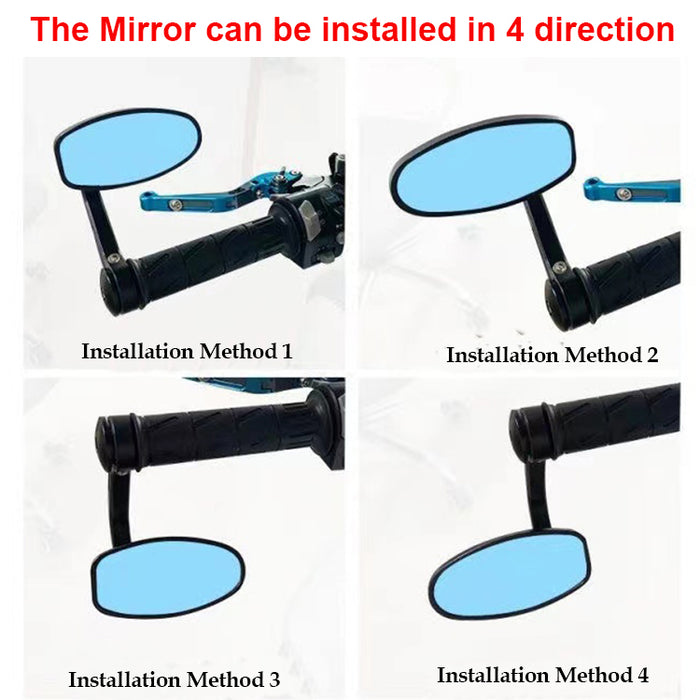 Bar-End Rear View Mirrors with arms (BM111)
