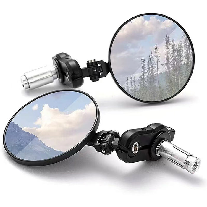 Bar-End Rear View Mirrors - Round (BM110)