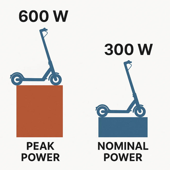 Peak Versus Nominal E Scooter Power - the Major Difference that E Scooter Sellers Don't Want You to Know!