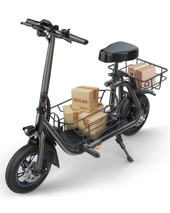Gyroor C1S - Seated Escooter with Basket