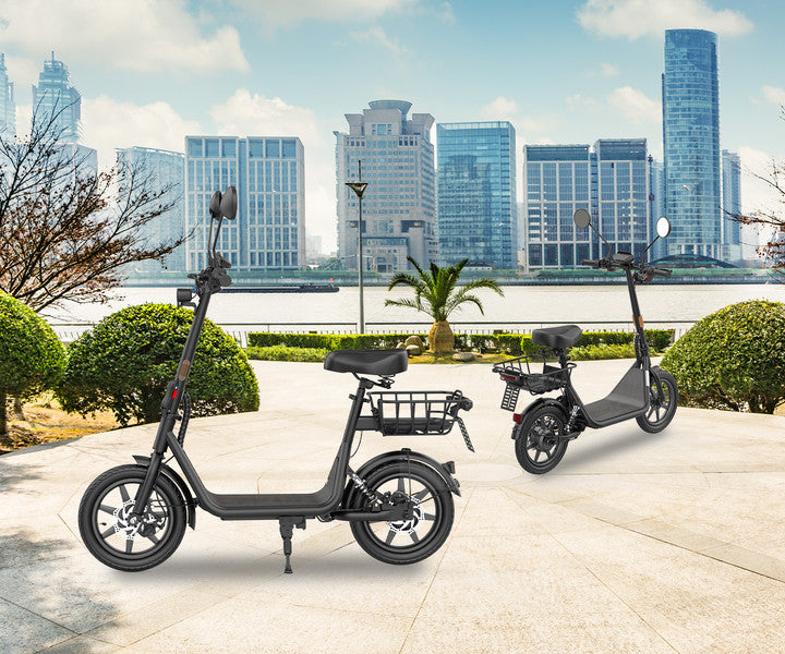 Gyroor C1 Plus EEC -European Standard Model - Popular Seated Escooter with Rear Basket 30km/h💥