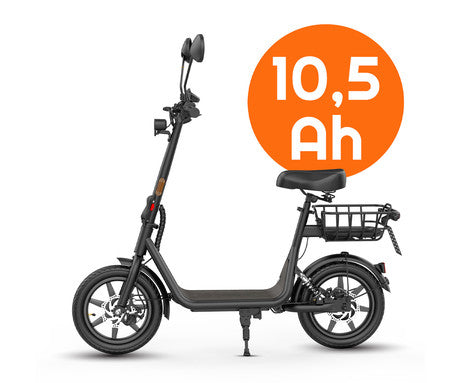 Gyroor C1 Plus EEC -European Standard Model - Popular Seated Escooter with Rear Basket 30km/h💥