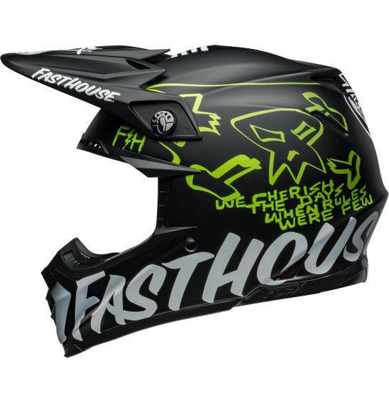 Bell MOTO-9S FLEX Fasthouse MC Core Matte Black/Yellow