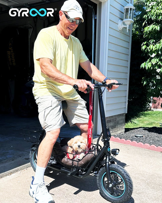 Gyroor C1S - Seated Escooter with Basket