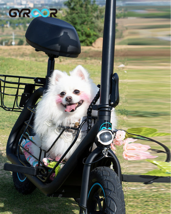 Gyroor C1S - Seated Escooter with Basket