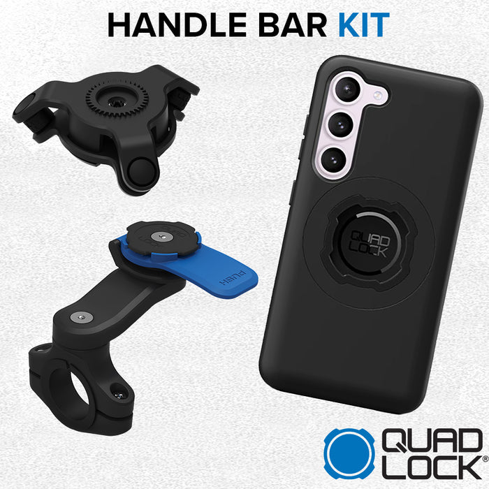 Samsung Galaxy S23 Handlebar Mount Kit Quad Lock