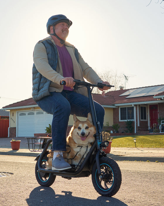 Gyroor C1S - Seated Escooter with Basket