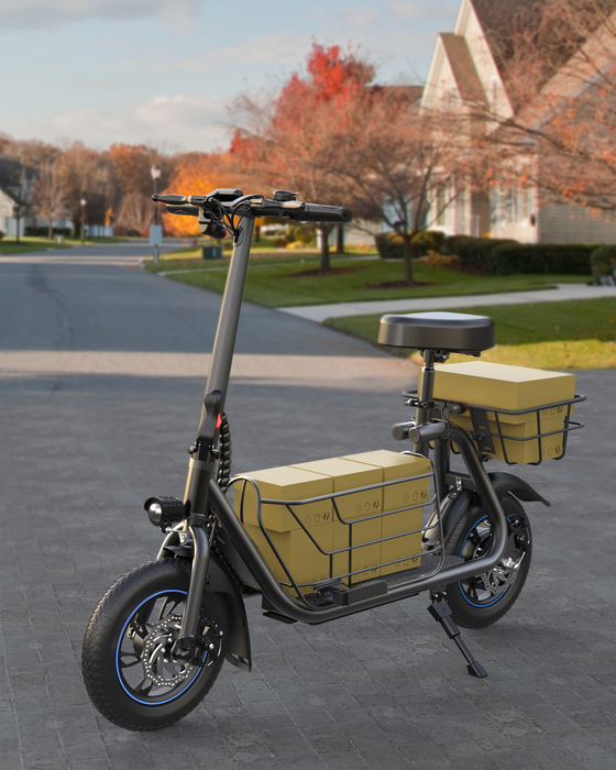 Gyroor C1S - Seated Escooter with Basket