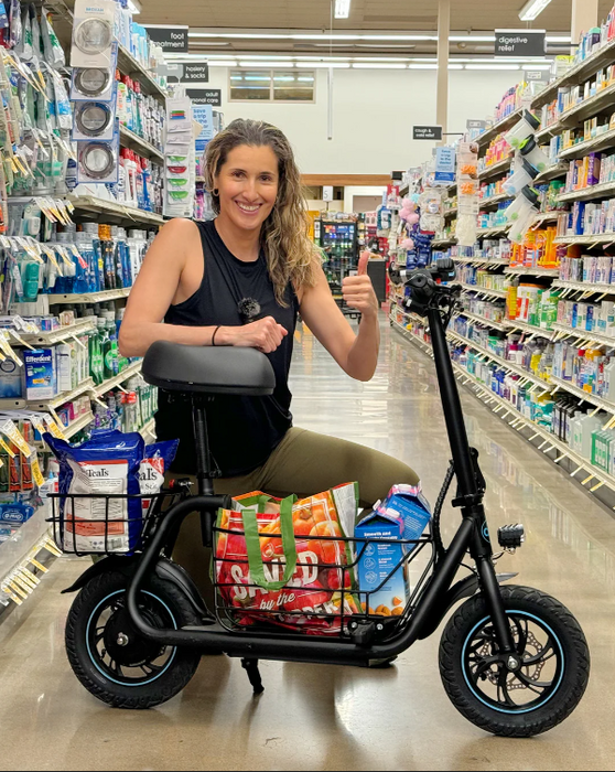 Gyroor C1S - Seated Escooter with Basket