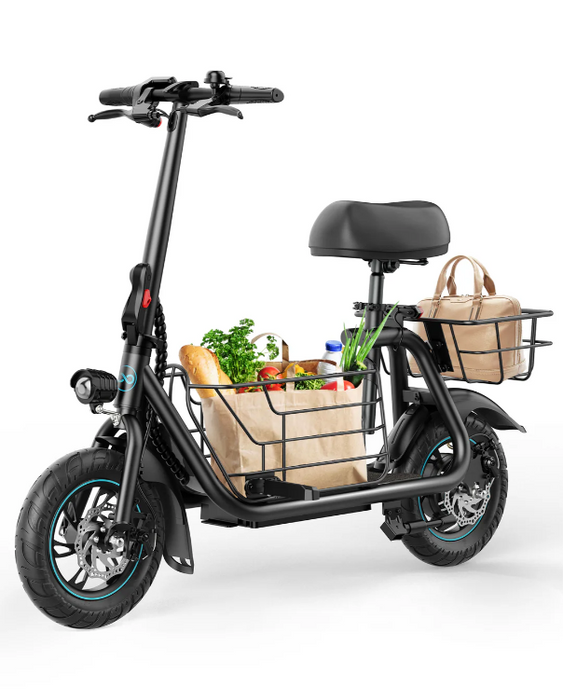 Gyroor C1S - Seated Escooter with Basket