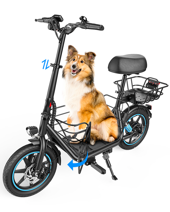 Gyroor C1 Plus - Seated Escooter with Basket