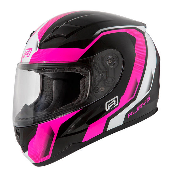 RJAYS GRID Helmet Gloss Blk/Pink — STORM RIDES1
