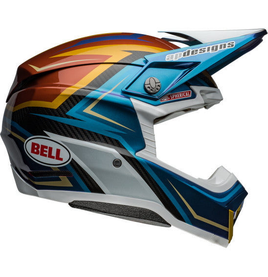 Bell MOTO-10 SPHERICAL Tomac 24 White/Gold