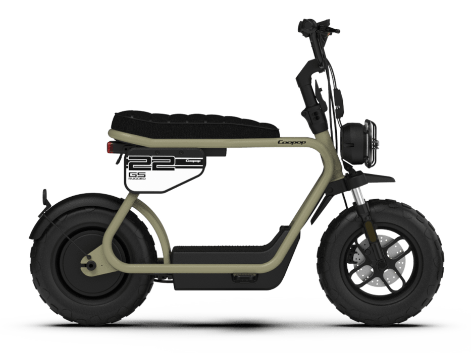 Coopop Rugged GS - Electric Moped - NZ Road Legal - Launch Special - Demo In Store!💥 - Khaki