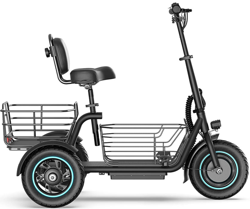Gyroor C5 Electric Trike - Popular Seated Trike with Dual Baskets 20km/h💥Save $400 - Pre-Order