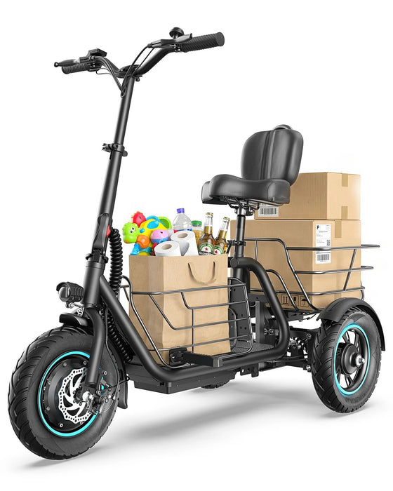 Gyroor C5 Electric Trike - Popular Seated Trike with Dual Baskets 20km/h💥Save $400 - Pre-Order