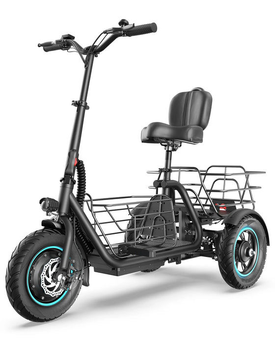 Gyroor C5 Electric Trike - Popular Seated Trike with Dual Baskets 20km/h💥Save $400 - Pre-Order