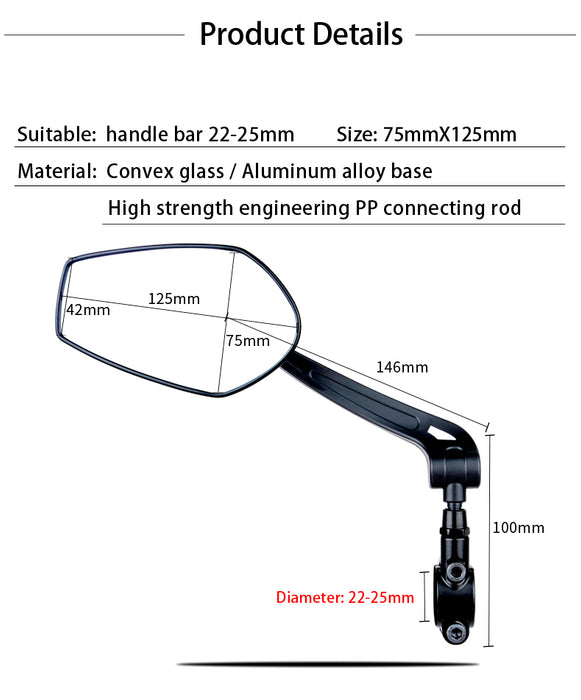 Rear View Side Mirrors (BM101)