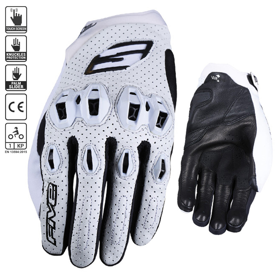 FIVE Stunt EVO 2 Leather Gloves STORM RIDES