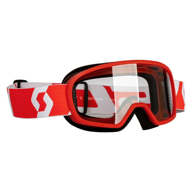 Buzz MX Goggle Red white with Clear lens