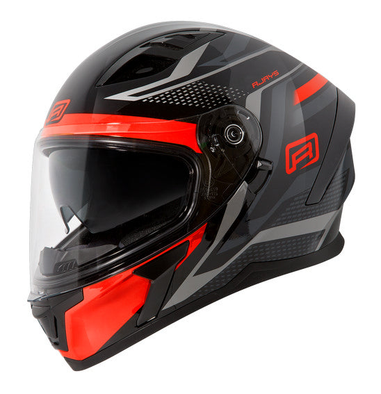 RJAYS APEX III Helmet - IGNITE Blk/Red | Internal Sun-Shield