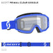 Primal Goggle Clear Blue Clear Lens